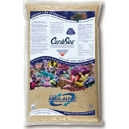 Alive Reef Sand Caribsea Inc-Arag-alive Reef Sand Bahama Oolite- Bahama Oolite 20 Pound (Case of 2 ) ()