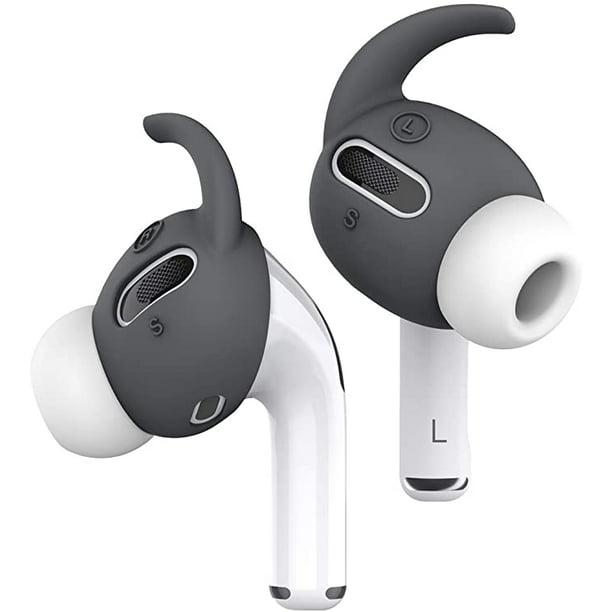 Elago AirPods Pro Ear Tips - Earbuds Hook Cover for Apple AirPods Pro [4 Pairs: 2 Large + 2 Small] (Dark Grey) - Walmart.com