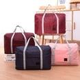 thumbnail image 4 of Qarigey Bolsa de viaje de gran capacidad, portátil, para vacaciones, senderismo, playa, teléfono móvil, gafas de sol, ropa, organizador de artículos Bolsas de mensajero y de hombro Azul oscuro Qarigey AP015776-03, 4 of 6