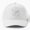 White, variant on Isaacs Baseball Cap, Name Statement Graphic Design, Classic Everyday Hat