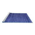 thumbnail image 2 of Ahgly Company Machine Washable Indoor Rectangle Abstract Blue Modern Area Rugs, 4' x 6', 2 of 4