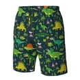 thumbnail image 5 of Kdxio Dinosaurs Pattern Mens Casual Shorts - Drawstring Summer Beach Sports Shorts for Men, 5 of 9