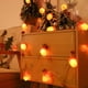 thumbnail image 4 of Luces LED de piña | Guirnalda de agujas de pino naranja de 2 m y 10 bulbos | Decoración navideña interior alimentada por pilas | Cortina de chimenea de Navidad | Plástico resistente a la intemperie, 4 of 9