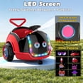 thumbnail image 3 of East doll 12V Electric Ride on Toy with LED Screen, Push Car for Toddler with Remote Control, 360°Spin, 5-Point Safety Belt, 1.3-2.5MPH, Music, Horn, Kids Ride On Toy Ages 1-3, Pink, 3 of 10