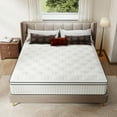 thumbnail image 2 of lemontalking 14 Inch Queen Gel Memory Foam Hybrid Mattress Pocket Spring In A Box Medium Firm, 2 of 7