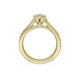thumbnail image 2 of 0.70 Carat Excellent Marquise Cut Natural Diamond Unique Solitaire with Accents Ring for Engagement Solid 14K Yellow Gold Size 8.5, 2 of 8