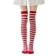 thumbnail image 5 of Calcetines altos a rayas para mujer, coloridos, por encima de la rodilla, retro, elásticos, para niñas, cosplay, disfraz de Lolita, 5 of 8