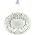 thumbnail image 2 of Modway Halo 3-Light Glass & Steel Chandelier in Chrome Finish, 2 of 4