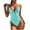 Blue, variant on One Piece Swimsuit for Women Women Multi Color Solid Color High Waist Conjoined Body Swimsuit Bikini