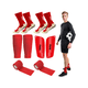 thumbnail image 2 of 6 pzs Calcetines Antideslizantes Con Espinilleras Para Fútbol Belug Rojo, 2 of 5