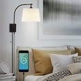 thumbnail image 6 of JONATHAN Y Gosling 22.5" 1-Light Mid-Century Modern Plug-In or Hardwired Iron LED Gooseneck Swing Arm Wall Sconce with Pull-Chain and USB Charging Port, Oil Rubbed Bronze, 6 of 11