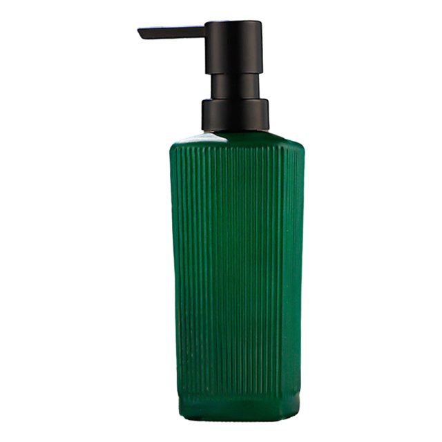 LCXmlly Multipurpose Dispenser Portable Press Leak Proof Glass Refillable Dispenser 350ML Reusable Multifunctional Lotion Shampoo Mouthwash
