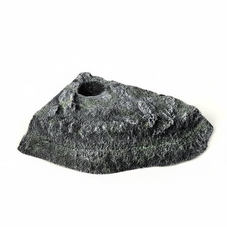 Rushawy Turtle Habitat Dock Climbing Ramp Hiding Cave Seamless Rock Style Easy Access for Small Reptiles in Tanks
