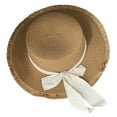 thumbnail image 3 of Summer Wide Brim Sun Hat for Women Men Breathable Straw Beach Hat Casual Outdoor Sunshade Cap, 3 of 4