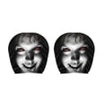 thumbnail image 2 of 2 Pack Funny Scary Headrest Covers for Cars, Stretch Spandex Front Seat Covers, Breathable Washable Spooky Halloween Interior Accessories for Sedan SUV Truck, 2 of 8