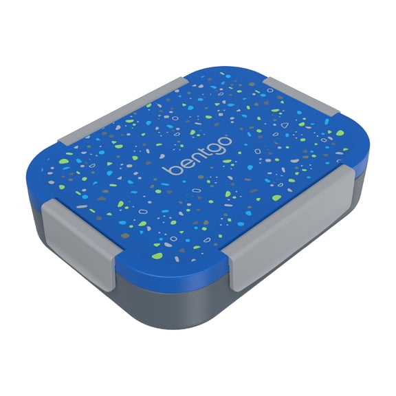 Bentgo Kids Lunch Box with Leakproof Lid and Tray - Geo Speckle Blue