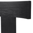 thumbnail image 5 of Bowery Hill 18" Modern Wood/Fabric Armless Chair in Charcoal Black/White, 5 of 7