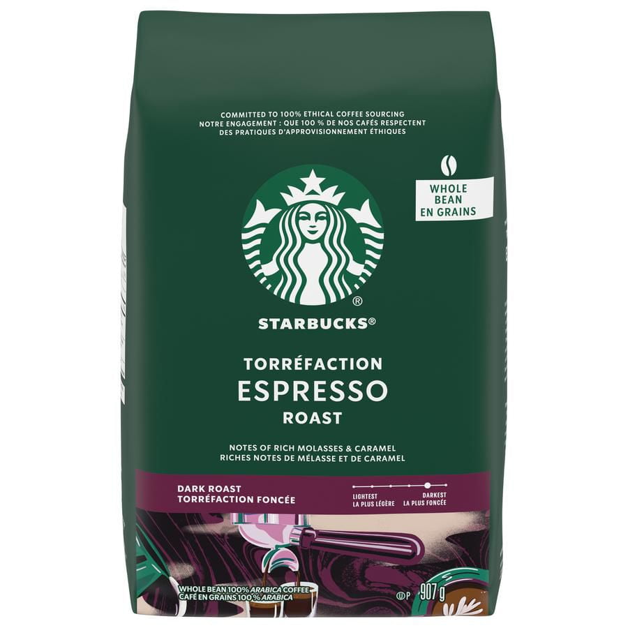 Café en grains STARBUCKS Torréfaction Espresso, 907 g