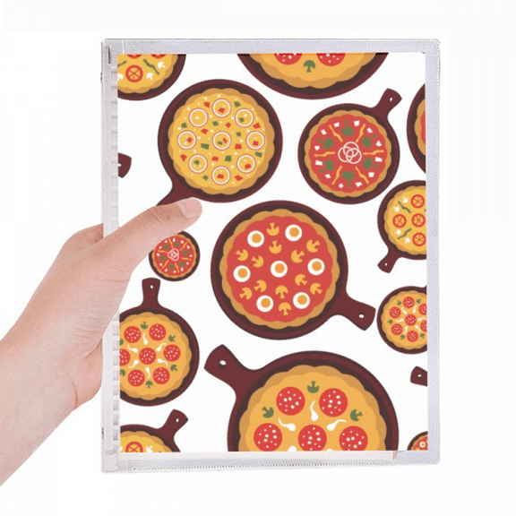 pizza italy tomato foods peppers notebook loose diary refillable journal statiry