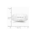 thumbnail image 6 of White Ceramic Ring Band Wedding Standard Faceted 6mm Polished, 6 of 6