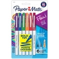 thumbnail image 1 of Paper Mate Flair Felt Tip Pens, Bold Tip (1.2 mm), Assorted Colours, 6 Count, 1 of 6