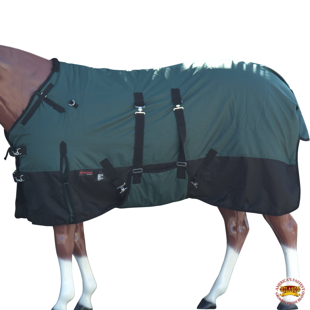 HILASON 74 1200D Ripstop Waterproof Turnout Winter Horse Blanket Lime 