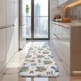 thumbnail image 4 of White Highland Cow Blue Truck Pattern Kitchen Rug Mat,Kitchen Runner Rugs Non Skid Washable,Decorative Kitchen Floor Mats for Kitchen,Sink,Laundry,17"x47.2", 4 of 7
