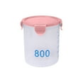 thumbnail image 2 of TACILIP Organization and Storage, with Graduated Round Storage Jars Sealing Jars Plastic Kitchen with Lids Snack Jars Grains Storage Jars Storage Jars Yoghurt Cheese Cake Jars, Birthday Gifts, 2 of 6