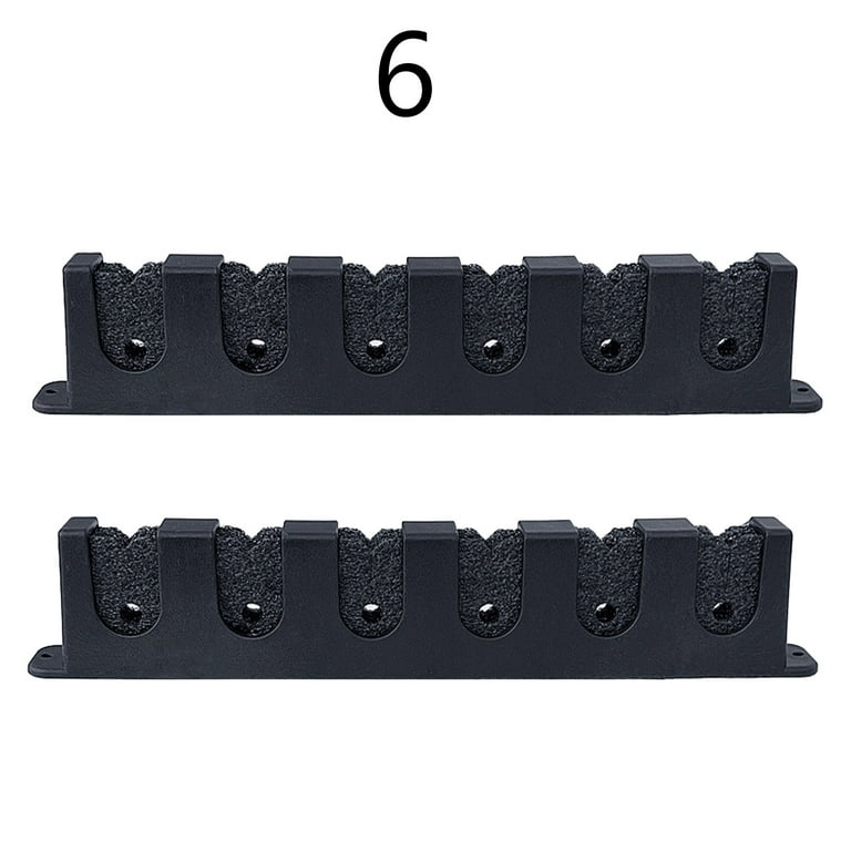 Horizontal 3/4/6 Rod Storage Rack Fishing Pole Holder Wall Mount Stand Foam  Inserts With Screw For Garage Carp Accessory 