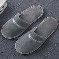 thumbnail image 2 of 5 pares de pantuflas desechables de hotel para casas de familia, gruesas y antideslizantes, 2 of 5