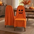thumbnail image 5 of Halloween Ghost Chair Covers, 47 x 79 Inches Spooky Face Sign for Halloween Party Home Dining Room Office Decor, 5 of 5