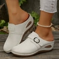 thumbnail image 2 of Chaussons Tendance pour Femmes pour Détente et Divertissement Quotidien Confortables à Bout Ouvert sur Design Idéal pour Printemps Été et Automne avec Talon Compensé Chaussons Chauffants pour Femmes, 2 of 4