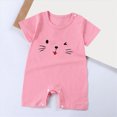 thumbnail image 2 of TOWED22 Casual Summer Clothes Infant Baby Boy Short Sleeve Romper Jumpsuit Playsuit One Piece Outfit Watermelon Red,12-18 M, 2 of 4