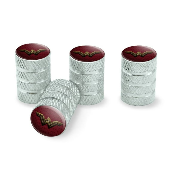 Justice League Movie Wonder Woman Logo Tire Rim Wheel Aluminum Valve Stem Caps