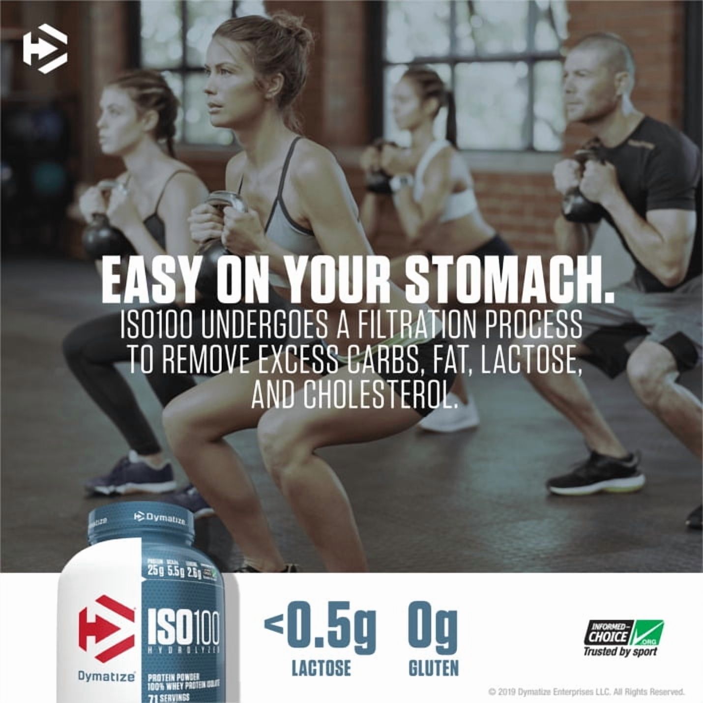 Dymatize ISO100 Hydrolyzed Whey Isolate Gourmet photo 5