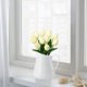thumbnail image 3 of 10pcs tulipán imitación flor-blanco leche Adepaton LRWJ462-1, 3 of 7