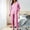 Pink, variant on BILIKEYU Women's Long Sleeve Sleepwear Button Loungewear Soft 2 Piece Set, Womens Pajamas, Fall Pajamas Women, Pajamas for Women Set