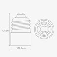 thumbnail image 5 of Adaptador de enchufe 4x WEIHJMXG Convertidor de enchufe E27 a E14 Adaptador de portalámparas, 5 of 5