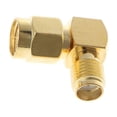 thumbnail image 4 of Adaptador de conector coaxial RF de SMA macho a SMA hembra en ángulo recto de 90 grados, 4 of 5