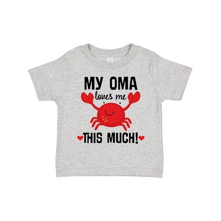 

Inktastic Oma Loves Me Grandson Gift Toddler Boy or Toddler Girl T-Shirt
