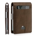 thumbnail image 1 of Billetera RUNBOX, delgada, de piel, para billetes, con bloqueo RFID, para hombre, 1 of 7