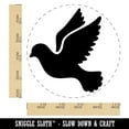 thumbnail image 2 of Dove Flying Silhouette Bird Rubber Stamp for Scrapbooking Crafting Stamping - Large 1-1/4 Inch, 2 of 7