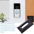 thumbnail image 5 of Placa adaptadora de timbre compatible con kits de timbre de vídeo NUTONE y M&S Intercom Ring PRO 2, color negro, 5 of 5