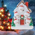thumbnail image 3 of 5 Adorno de muñeco de nieve familiar personalizado, regalo de decoración navideña para vacaciones, colgante de árbol de Navidad, recuerdo especial, 2020, 3 of 5