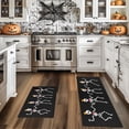 thumbnail image 4 of Injueey Alfombras de cocina de Halloween de moda antideslizantes y absorbentes para la decoración de la cocina de Halloween de la fiesta de Hardware estilo1 15.7*24+15.7*47, 4 of 6
