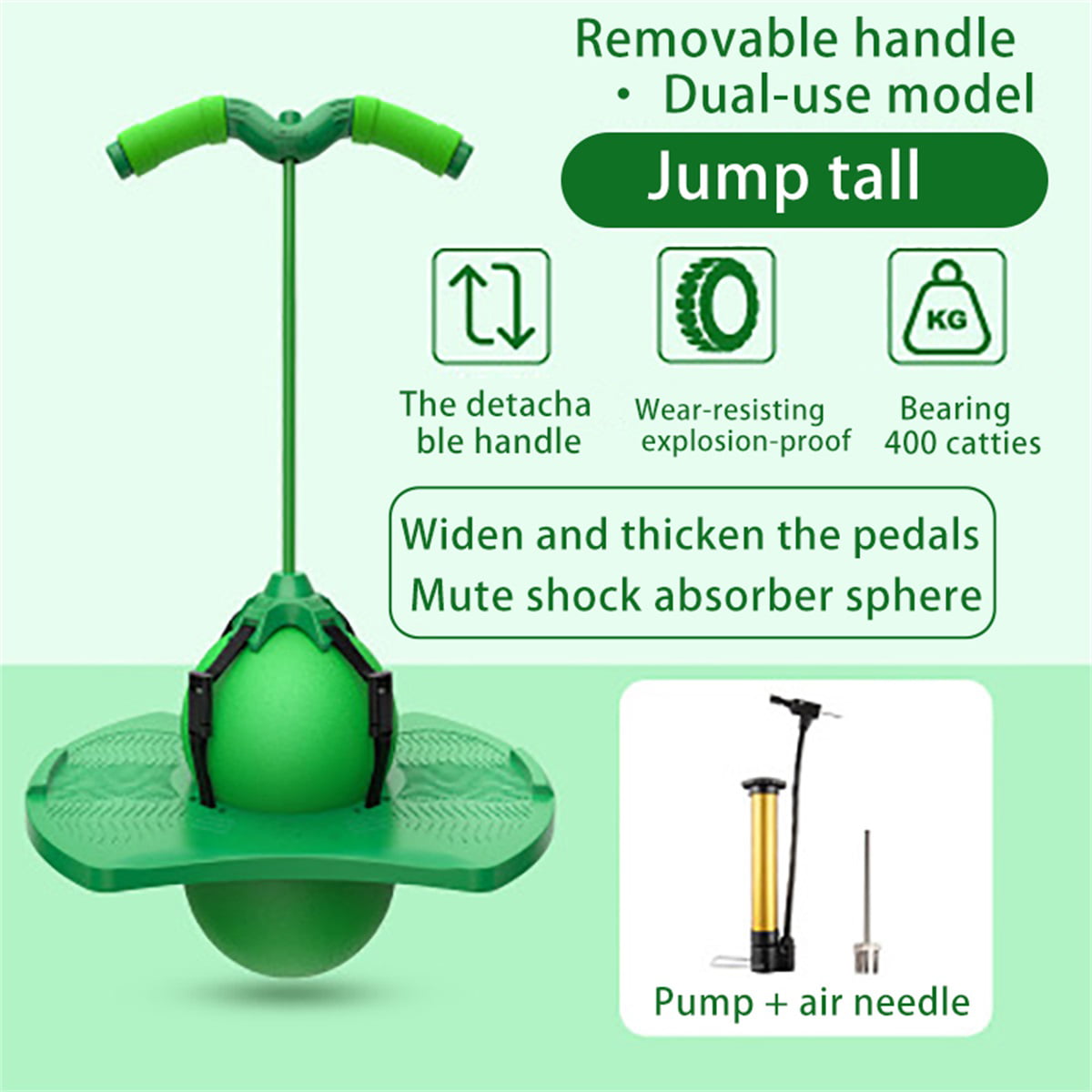 2021 Pogo Bouncing Ball High Jump Toy Pogo Jumper Bounce Balance Board Parent-Child Interactive Toys Up To 220Lbs,Pogo Stick For Kids Ages 5~18 Jumping Stilts Fly Jumper Air Kicks