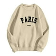 thumbnail image 3 of FEIFLY Women's Sweatshirts Letter Print Long Sleeve With Pockets Pullover Relaxed Fit Winter Autumn Workout Tops, 3 of 3