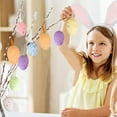 thumbnail image 3 of 3x 9 Uds pintura huevos de Pascua decoración de fiesta espuma colorida colgante Pastel huevos moteados niños regalos juguete Pastel DIY adorno artesan Sunnimix Huevos de Pascua, 3 of 8