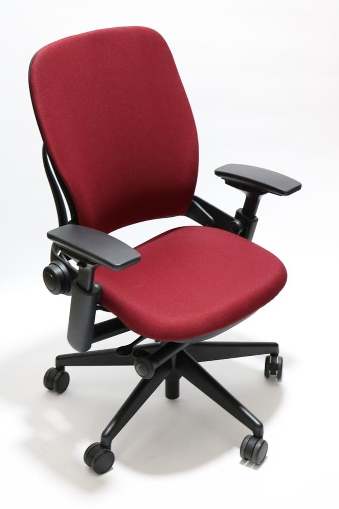 Steelcase Leap Chair V2 Burgundy Fabric Walmart Com Walmart Com