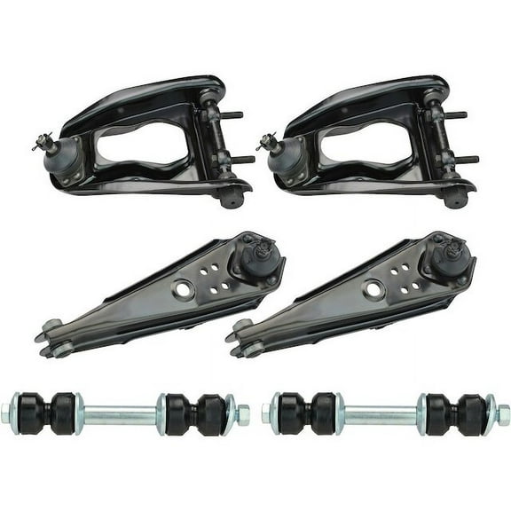 Front Control Arm Ball Joint Sway Bar Link Kit 6 Piece - Compatible with 1965 - 1966 Ford Mustang